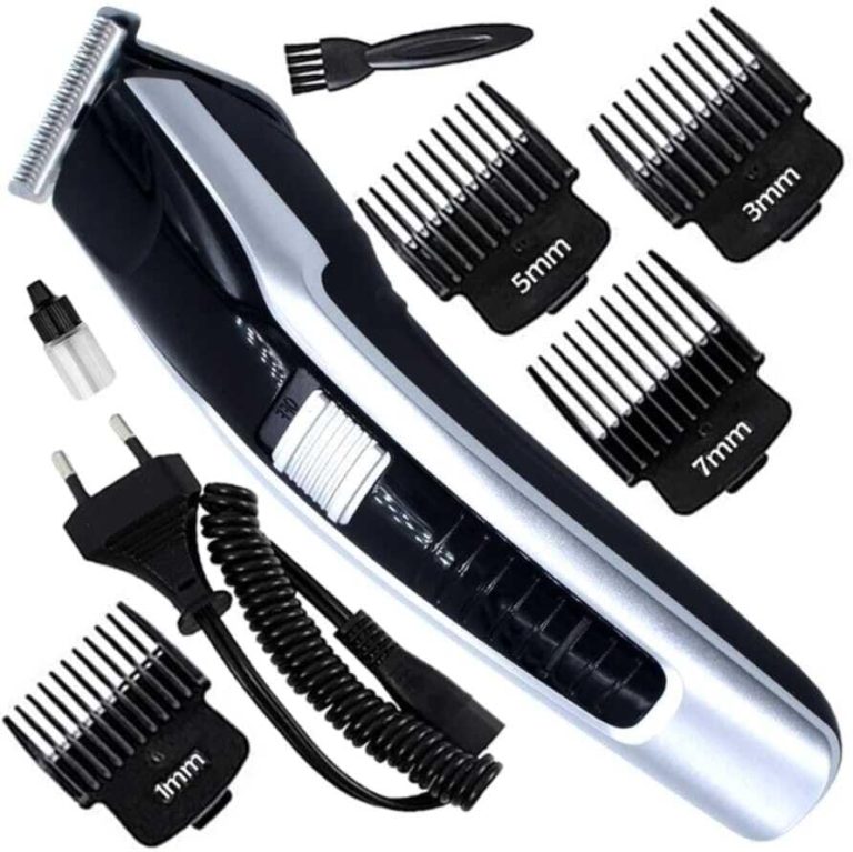 WSEF HTC AT-538 Professional Rechargeable Hair Clipper and Trimmer for Men & Women Fully Waterproof Trimmer 45 min Runtime 4 Length Settings (Multicolor)