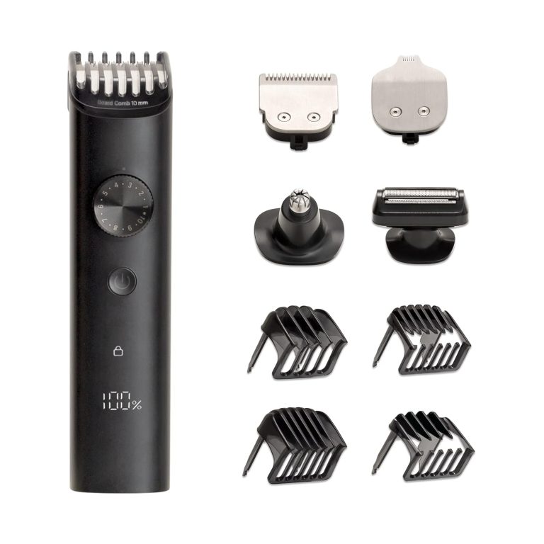 Mi Grooming Kit Pro (Trimmer Kit), Face, Hair, Body – All-in-One Professional Styling Trimmer, Body Groomer, Nose & Ear Hair Trimming, Hair Clippers, Beard Combs, Quick Charge & 90 Mins Run Time,Black